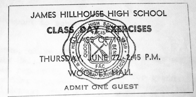 Class Day Ticket 1961