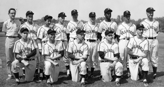 Front row (kneeling) left to right:  Brad Sevin, Elliot Brumberger, Frank Kafka, Ed Ruff, Peter Levitin
Back row (standing) left to right:  Trainer (not sure of name), Fred Brancatz, Gerry Gentile, Louis Puglisi, Bob Diamond, Roberto Chevery, Clyde Stock